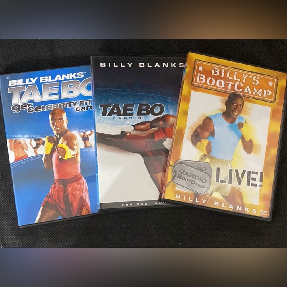 Set of 3 Billy Blanks DVD’s  - used